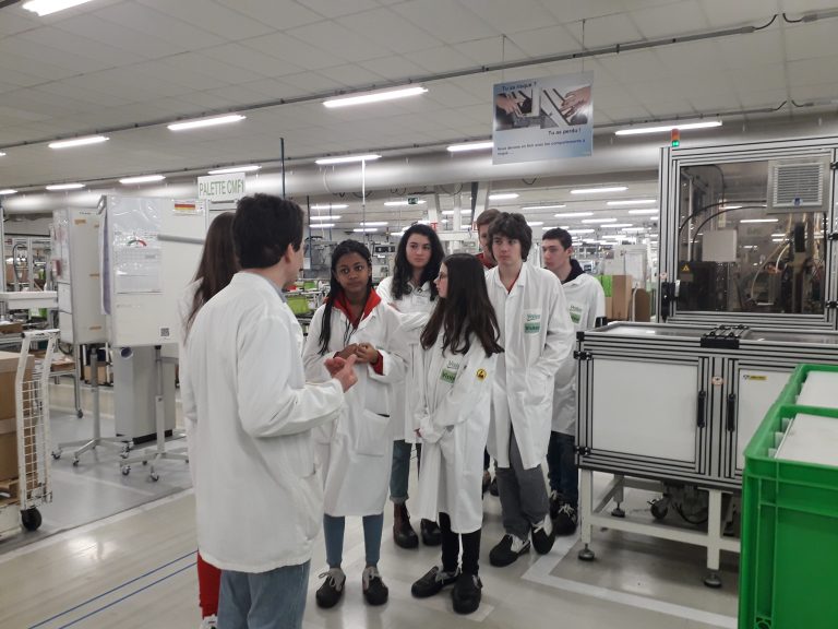 Visite d’une classe de seconde sur le site de Valeo Mondeville
